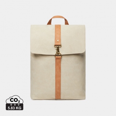 Logo trade promotional giveaways image of: VINGA Bosler backpack GRS recycled canvas