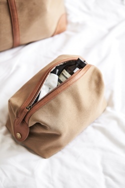 Logotrade promotional item image of: VINGA Sloane toiletry bag RCS recycled polyester