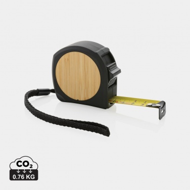 Logo trade promotional giveaways picture of: RCS recycled plastic bamboo tape 5M/19mm