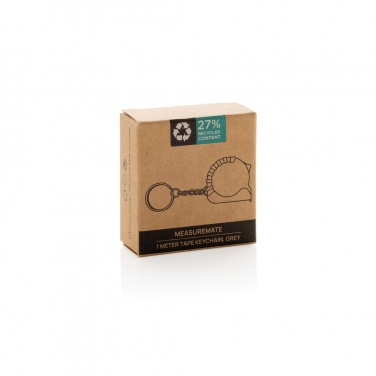 Logotrade corporate gift image of: MeasureMate RCS reycled ABS 1 meter tape keychain
