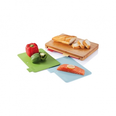 Logo trade promotional gifts picture of: Cutting board with 4pcs hygienic boards