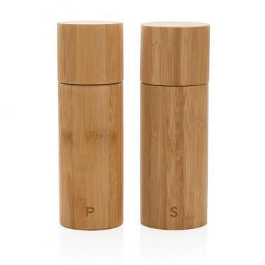 Logo trade promotional product photo of: Ukiyo bamboo salt and pepper mill set
