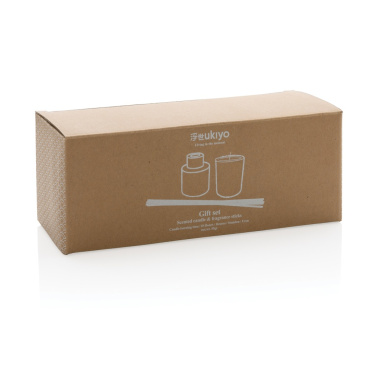 Logo trade corporate gifts image of: Ukiyo candle and fragrance sticks gift set