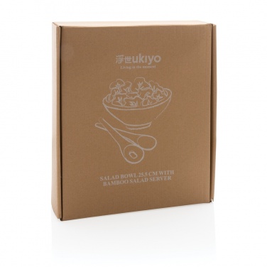 Logotrade promotional item image of: Ukiyo salad bowl with bamboo salad server