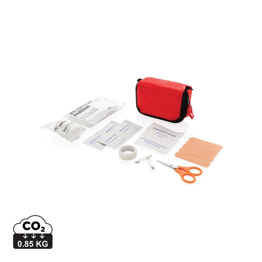 Logo trade advertising products picture of: First aid set in pouch