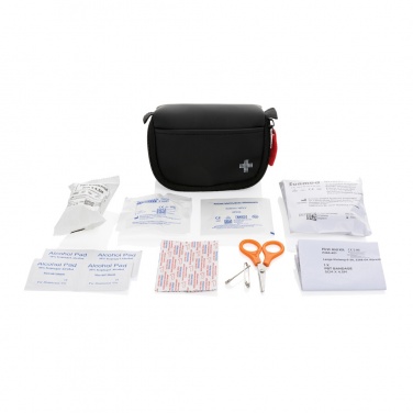 Logo trade promotional item photo of: RCS recycled nubuck PU pouch first aid set mailable