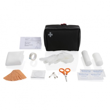 Logotrade promotional product picture of: RCS recycled nubuck PU pouch  first aid set