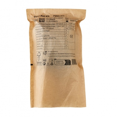 Logotrade promotional item picture of: RCS recycled nubuck PU pouch  first aid set