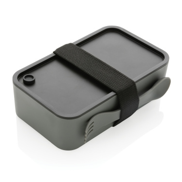 Logo trade promotional gifts image of: GRS recycled PP lunch box with spork