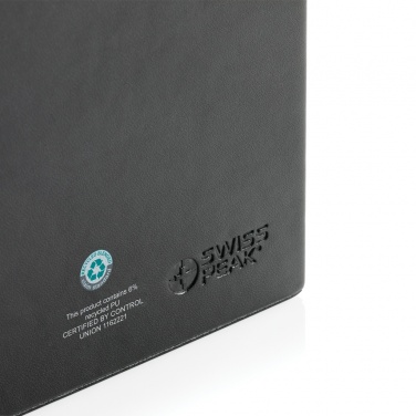 Logo trade promotional merchandise image of: Swiss Peak RCS recycled PU Desk organiser