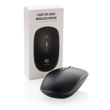 Logo trade promotional giveaways picture of: Light up logo wireless mouse