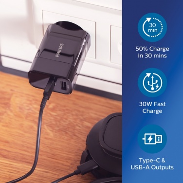 Logo trade promotional gift photo of: Philips ultra fast PD wall charger