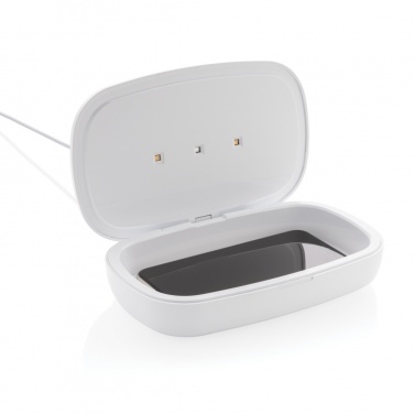 Logotrade promotional gifts photo of: UV-C steriliser box with 5W wireless charger