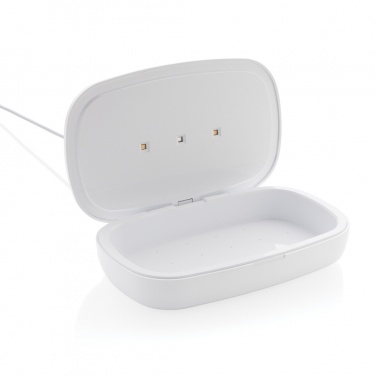 Logo trade advertising product photo of: UV-C steriliser box with 5W wireless charger
