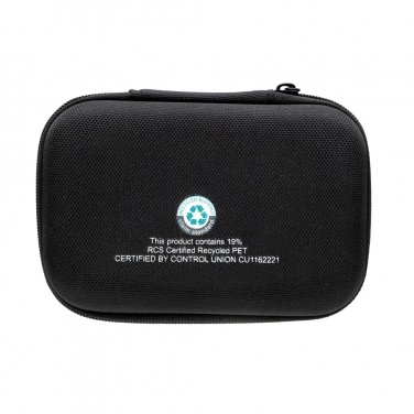 Logo trade promotional merchandise picture of: Surge RCS recyled PET 20W type C 3 pcs charging set
