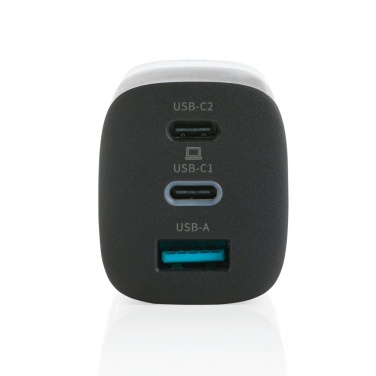 Logotrade promotional merchandise image of: Philips 65W ultra fast PD 3-port USB wall charger