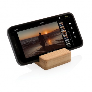 Logotrade promotional giveaways photo of: Bamboo phone stand XD