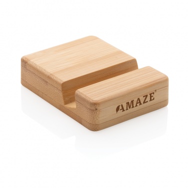 Logo trade promotional giveaways picture of: Bamboo phone stand XD