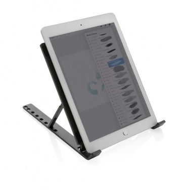 Logo trade promotional items image of: Terra RCS recycled aluminium universal laptop/tablet stand