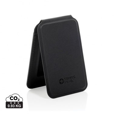 Logo trade promotional giveaway photo of: Magstand RCS recycled PU magnetic phone wallet with stand