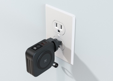 Logo trade promotional gifts picture of: Urban Vitamin Saratoga 5 in 1 universal charger