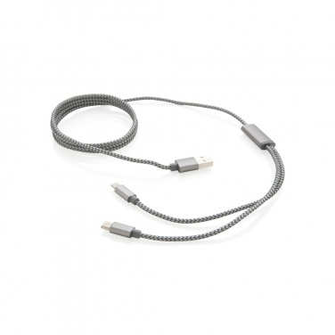 Logotrade promotional product image of: 3-in-1 braided cable