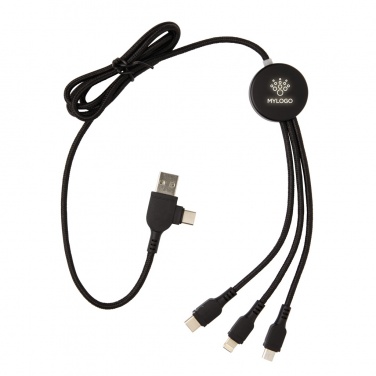 Logotrade promotional giveaway image of: Light up logo 6-in-1 cable
