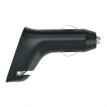 Logo trade promotional item photo of: Dual port car charger with belt cutter and hammer