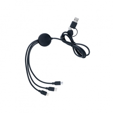 Logotrade business gift image of: RCS recycled TPE and recycled plastic 6-in-1 cable