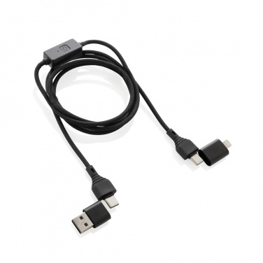 Logotrade promotional item picture of: Datalock RCS recycled 60W hacking protection cable
