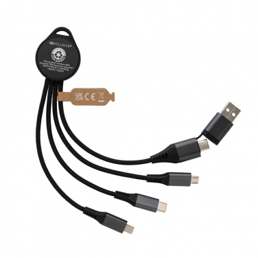 Logotrade promotional item picture of: Terra RCS recycled aluminium 6-in-1 charging cable