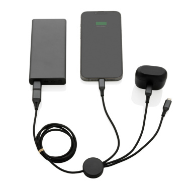 Logotrade promotional merchandise picture of: Terra RCS recycled aluminium 120cm 6-in-1 cable