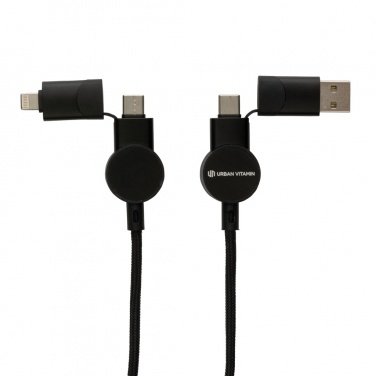 Logotrade promotional items photo of: Oakland RCS recycled plastic 6-in-1 fast charging 45W cable