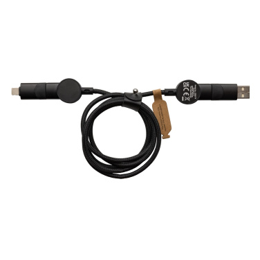 Logotrade promotional gift image of: Oakland RCS recycled plastic 6-in-1 fast charging 45W cable