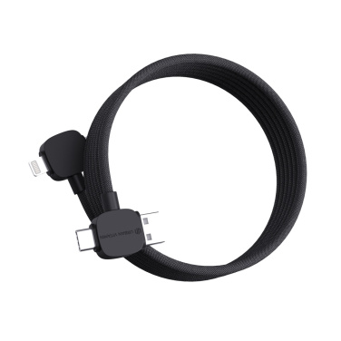 Logo trade promotional gifts image of: Urban Vitamin Stockton 65W RCS RTPE/RPET magnetic cable
