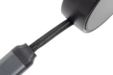 Logotrade corporate gift image of: Terra RCS recycled aluminium retractable 6 in 1 cable