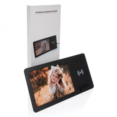 Logotrade business gift image of: 5W Wireless charger and photo frame