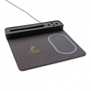 Logo trade promotional merchandise image of: Air mousepad with 5W wireless charging and USB