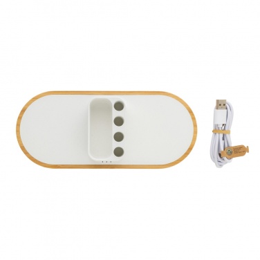 Logotrade promotional item picture of: Ontario RCS rplastic 10W dual wireless