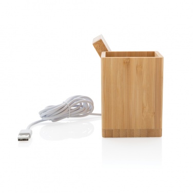 Logotrade promotional giveaway image of: Calgary bamboo 10W wireless charger