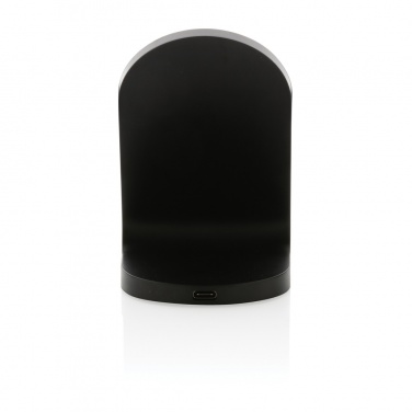 Logo trade promotional merchandise image of: RCS recycled plastic double coil wireless stand 15W