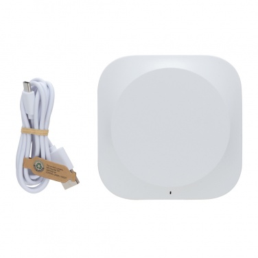Logo trade promotional merchandise picture of: Oregon RCS recycled plastic and cork 10W wireless