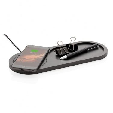 Logo trade promotional item photo of: Encore 10W wireless charging valet tray