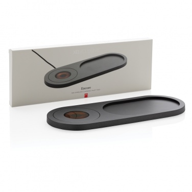 Logo trade promotional product photo of: Encore 10W wireless charging valet tray