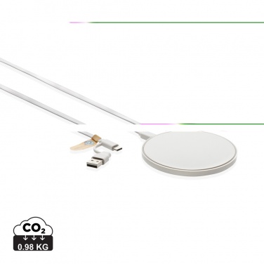 Logo trade promotional giveaways picture of: RCS standard recycled plastic 10W wireless charger