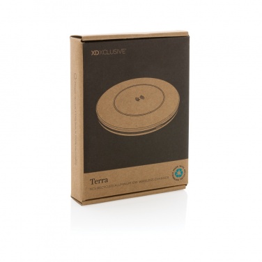 Logotrade promotional giveaway image of: Terra RCS recycled aluminium 10W wireless charger