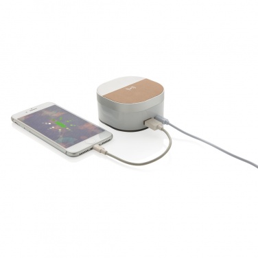 Logo trade promotional gift photo of: Aria 5W Wireless Charging Digital Clock