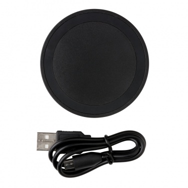 Logo trade promotional merchandise picture of: 5W wireless charging pad round
