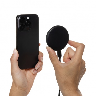 Logotrade promotional item image of: Magnapad 15W RCS rplastic magnetic 3 in 1 charging pad