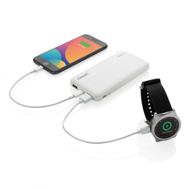 Logotrade promotional product picture of: Philips 10.000 mAh slim powerbank